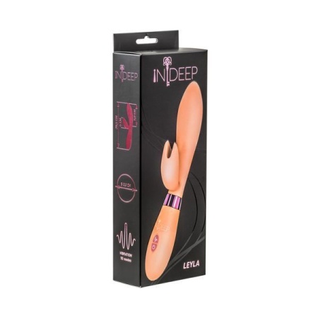 Вибратор с клиторальным стимулятором Leyla